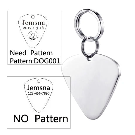 Free Engraving Dog Cat ID Tag For Puppy And Kitten Pet Accessories Customized Name Telephone Pattern Personalized Accessory