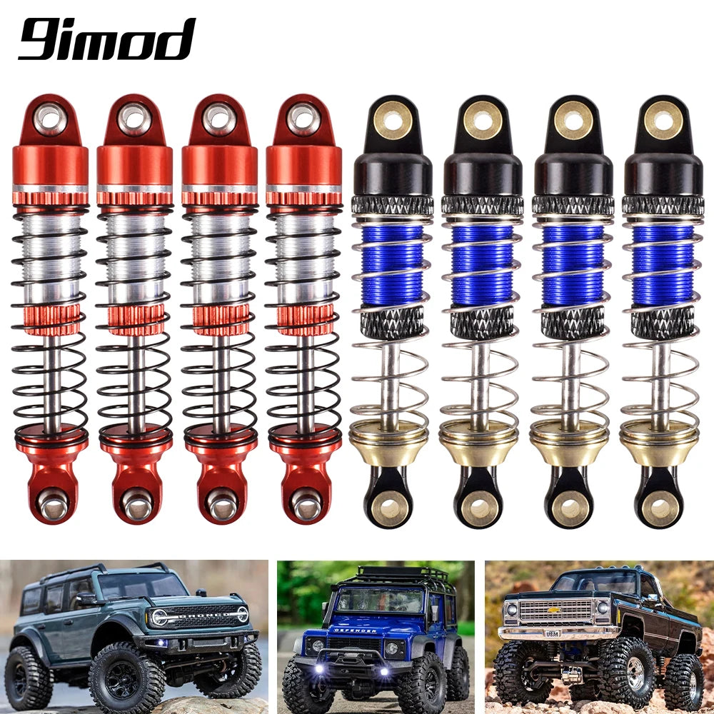 9IMOD 52mm Shock Absorber Oil Threaded Spring Damper Front/Rear for 1/18 TRX4M