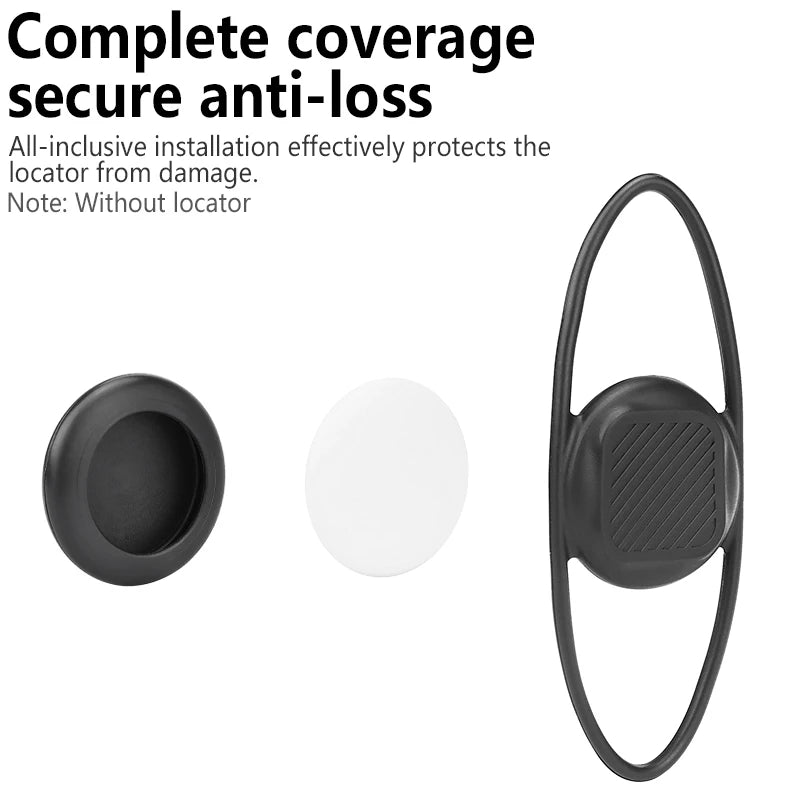 ATWEINA AirTag Silicone Protective Case Waterproof Anti-Lost Holder with Strap for Bicycle Backpack Pet Eco-Friendly Soft Cover