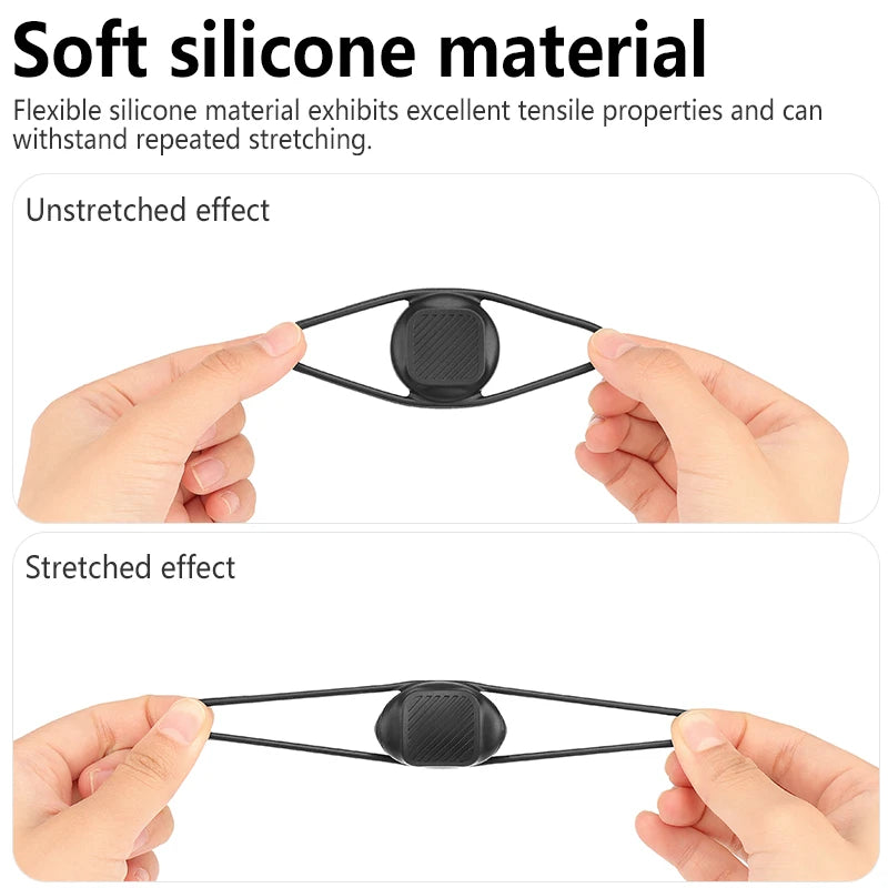 ATWEINA AirTag Silicone Protective Case Waterproof Anti-Lost Holder with Strap for Bicycle Backpack Pet Eco-Friendly Soft Cover