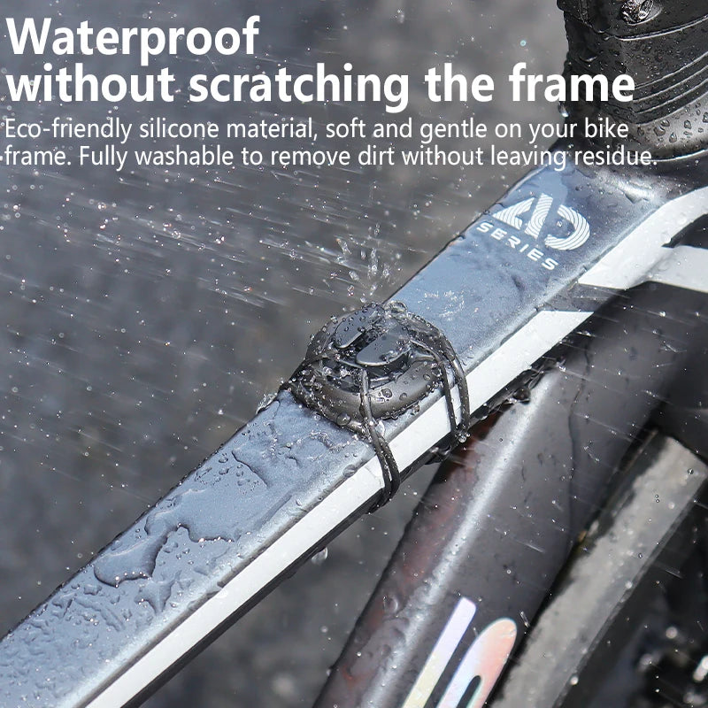 ATWEINA AirTag Silicone Protective Case Waterproof Anti-Lost Holder with Strap for Bicycle Backpack Pet Eco-Friendly Soft Cover